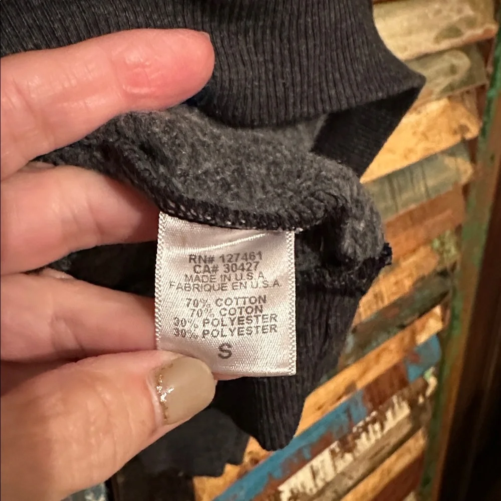 NWT Wildfox Black Sweatshirt Body By Trey dark gray